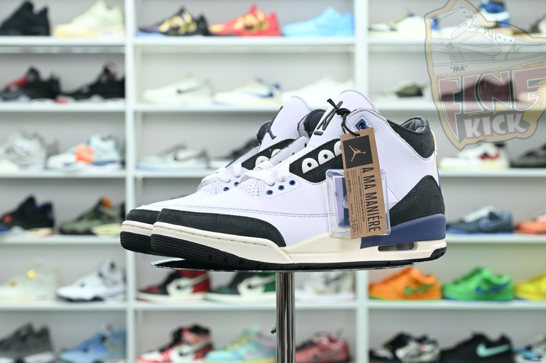 Air x Maniére Ma BLUE” Jordan Jordan3“DIFFUSED A 0823